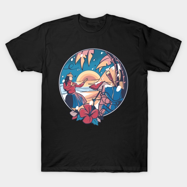 Winter in Hawaii T-Shirt by EarlAdrian